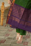 ๐ฟ โRegal Weave โ Purple & Green Pochampally Setโ