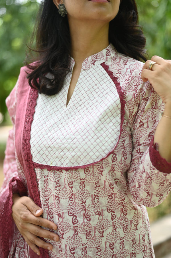 Chitra Serene Maroon Elegance