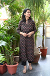 Manjiri Midnight Blossom Kurta