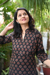 Manjiri Midnight Blossom Kurta