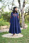 Amber Navy Blue Tiered Maxi Dress