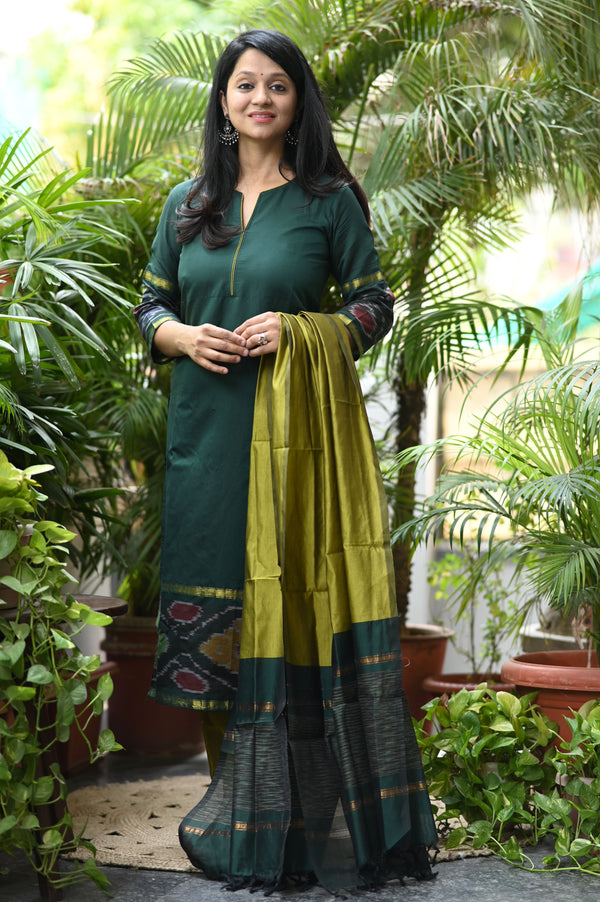 Chandika Pochampalli Silk Suit Set