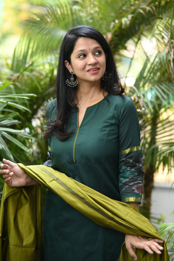 Chandika Pochampalli Silk Suit Set