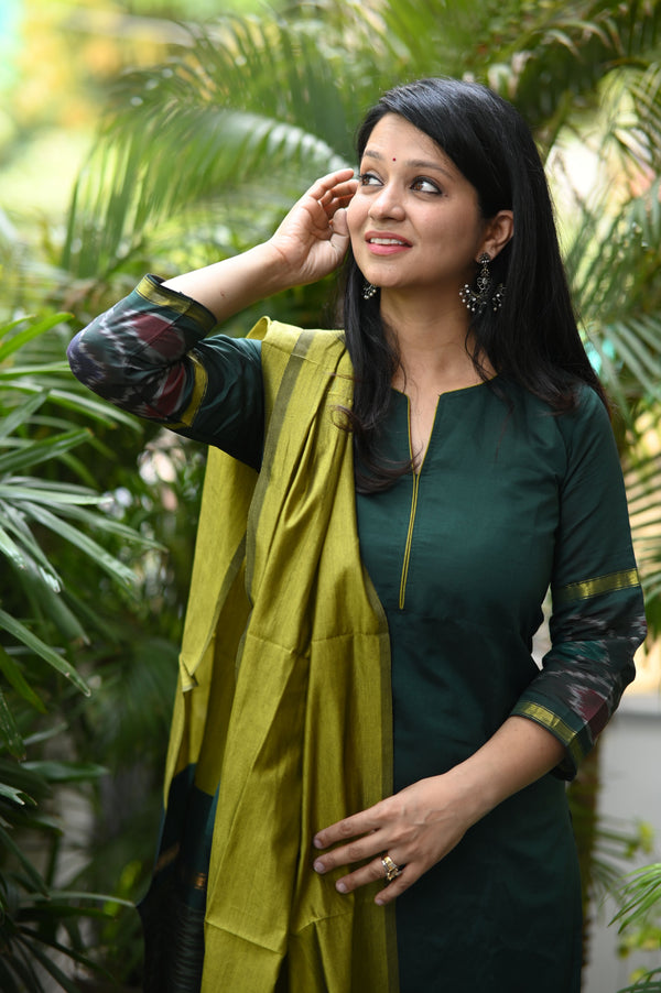 Chandika Pochampalli Silk Suit Set