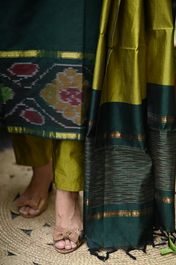 Chandika Pochampalli Silk Suit Set