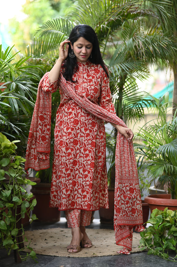 🌺Vaishnavi – The Blooming Make a Bold Statement in Breathable Cotton Elegance 🌺