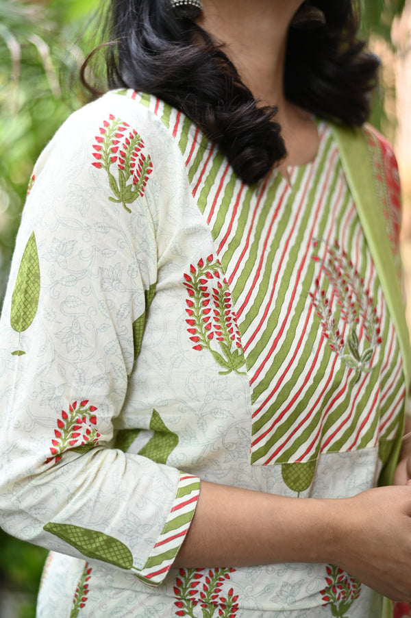 Dharna Botanical Breeze Kurta Set