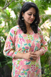 Aabha Floral Pastel Ethnic Kurta Set