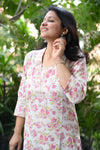Amrapali Blossom White Kurta Set