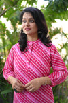 Suhani Pink Striped Casual Kurta Pant