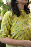 Pranavi Leafy Green Kurta Pant Set
