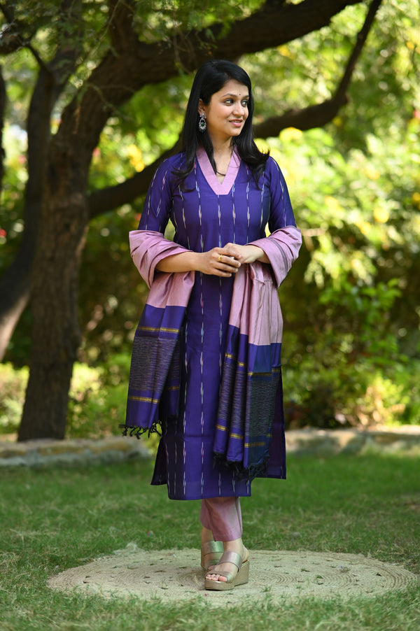 Amruta Pochampalli Silk Suit Set