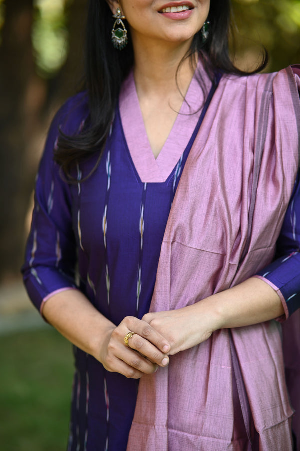 Amruta Pochampalli Silk Suit Set