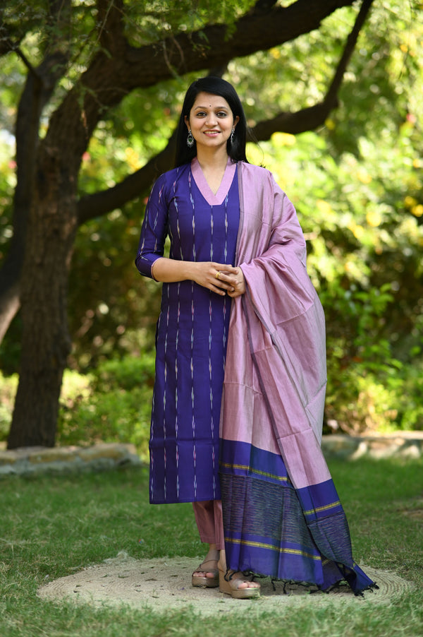 Amruta Pochampalli Silk Suit Set