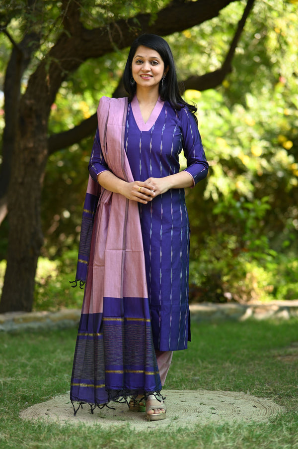 Amruta Pochampalli Silk Suit Set