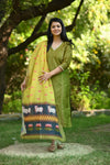 Varshini Silk Suit set with Chanderi Dupatta