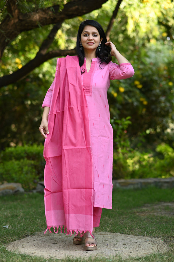 Amrudh South Cotton Set with Dupatta