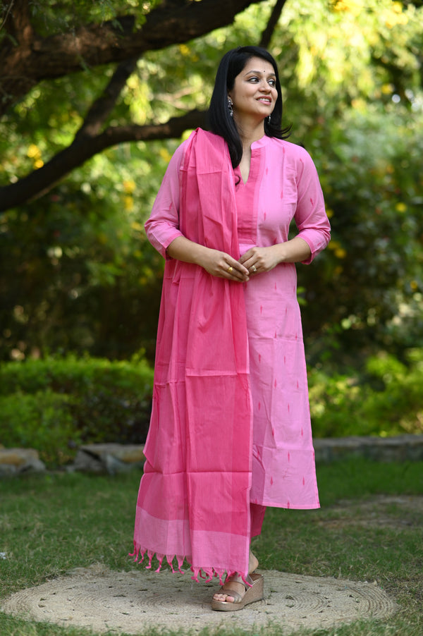 Amrudh South Cotton Set with Dupatta