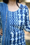 Tvesha Bagru Hand Block Printed Suit Set