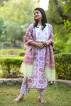 TrishitaBagru Hand Block Printed Suit Set