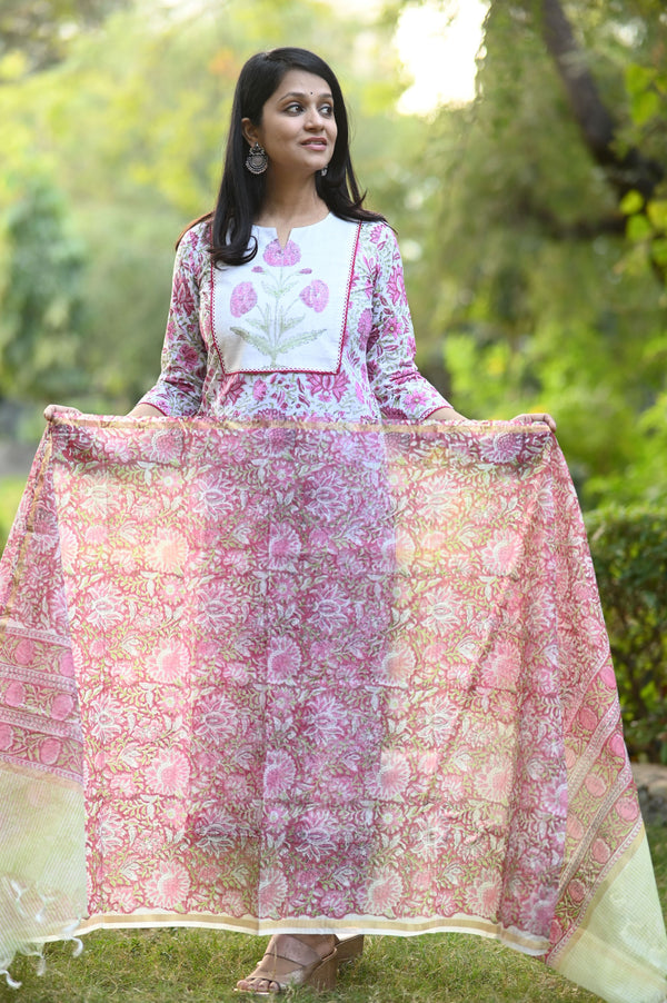 TrishitaBagru Hand Block Printed Suit Set