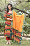 Pochampally Tejasvini Ikkat Cotton Suit Set