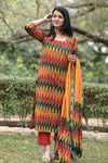 Pochampally Tejasvini Ikkat Cotton Suit Set
