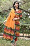 Pochampally Tejasvini Ikkat Cotton Suit Set