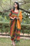 Pochampally Tejasvini Ikkat Cotton Suit Set