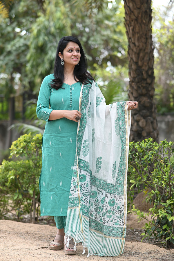 Taarika South Cotton, Hanblock Suit Sets