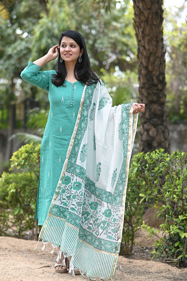 Taarika South Cotton, Hanblock Suit Sets