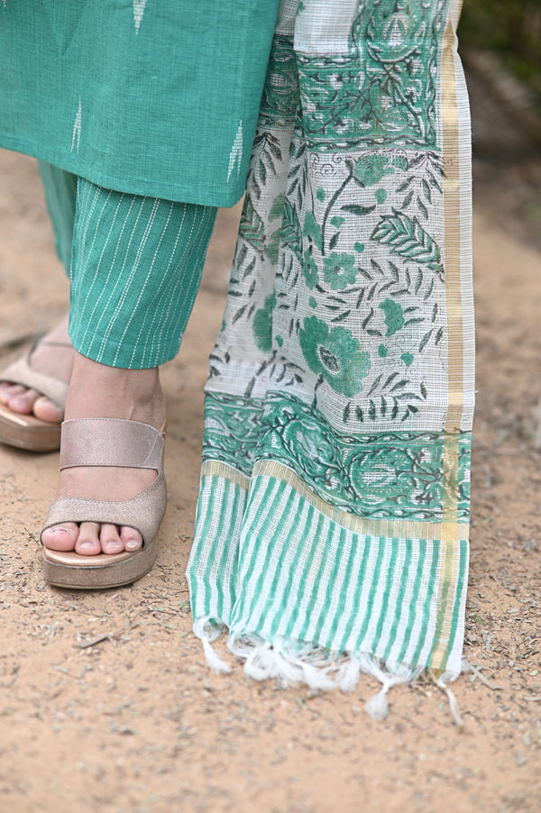 Taarika South Cotton, Hanblock Suit Sets