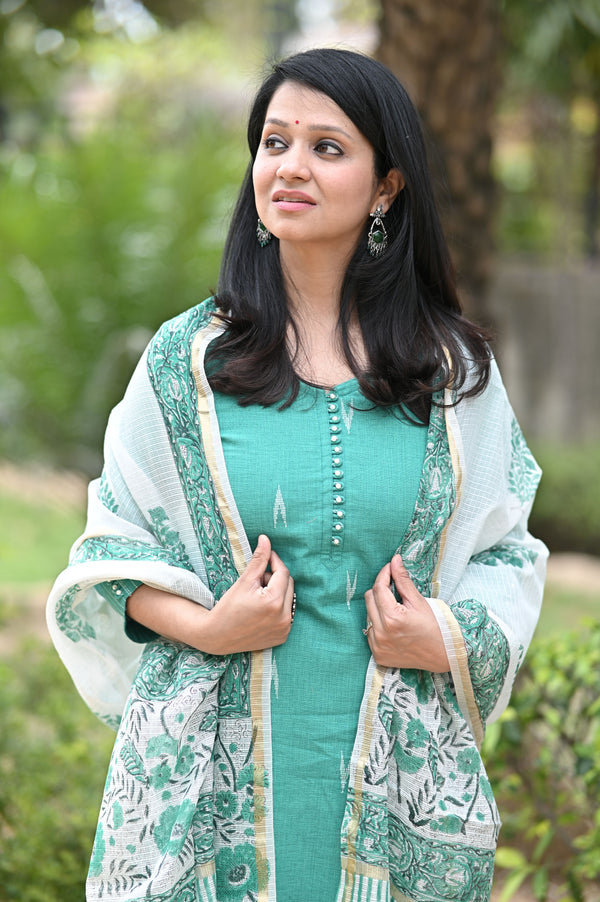 Taarika South Cotton, Hanblock Suit Sets