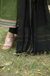 Olive Black Elegance Anarkali