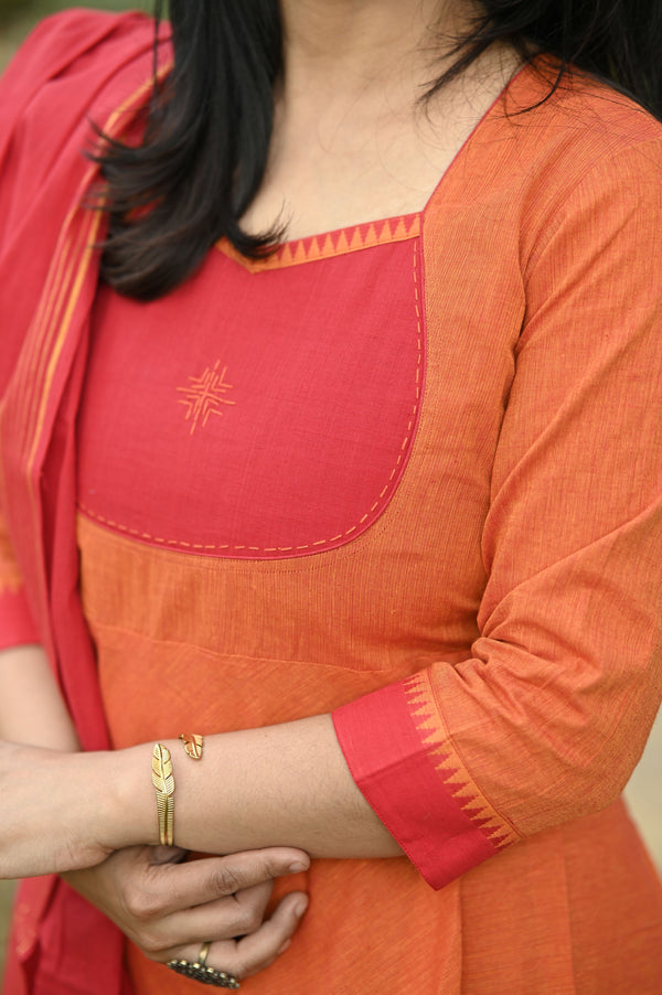 Tharunika Flame Anarkali Set