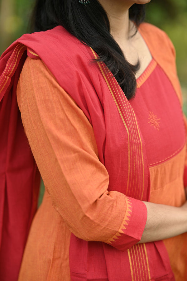 Tharunika Flame Anarkali Set