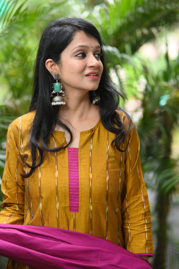 💫 Iraja- The Silk Harmony Embrace Regal Contrast in Pochampally Silk Elegance 💫