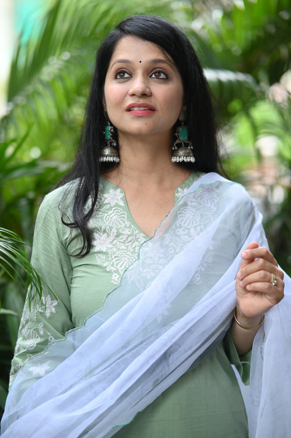 ๐ฟ Eira โ The Gentle Breeze Glow in Subtle Sophistication with Cotton & Organza Elegance ๐ฟ