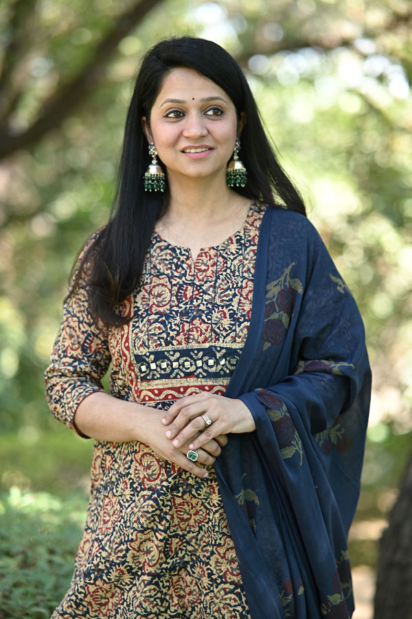 Vanajali Ajrak Handblock Set