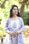 Padmaja Fresh FloralsHand block Suit Set with Dupatta