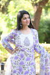 Padmaja Fresh FloralsHand block Suit Set with Dupatta