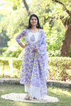 Padmaja Fresh FloralsHand block Suit Set with Dupatta