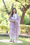 Padmaja Fresh FloralsHand block Suit Set with Dupatta