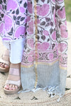 Padmaja Fresh FloralsHand block Suit Set with Dupatta