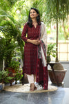 Samprada Ikkat cotton Pochampally Handloom Suit Set