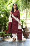 Samprada Ikkat cotton Pochampally Handloom Suit Set