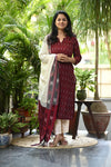 Samprada Ikkat cotton Pochampally Handloom Suit Set