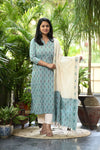 Samprada Ikkat cotton Pochampally Handloom Suit Set