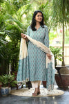 Samprada Ikkat cotton Pochampally Handloom Suit Set