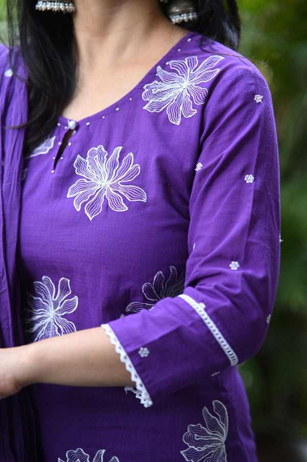 Pravya Bloom Cotton Suit Set (Available in 3 Summer Shades)